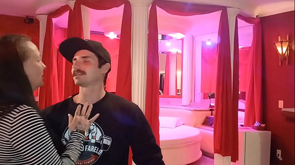 I took the horny crown so she could see my very hard penis, and her pussy was impressed with the balls